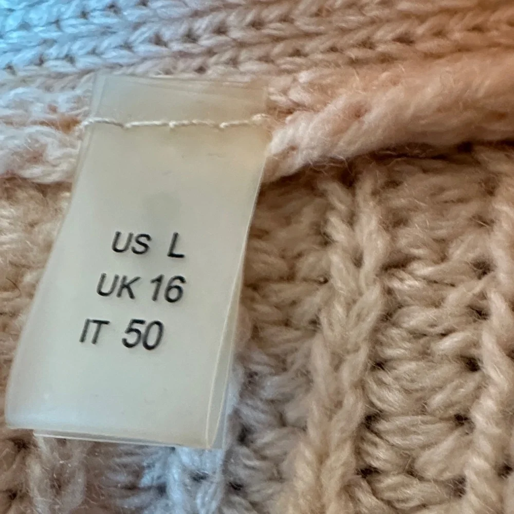 Ellie Tahari 100% Cashmere Long Cable Knit Cardigan Sweater Luxury Neutral - Picture 5 of 13